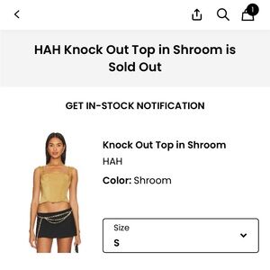 HAH Shroom Crop Top